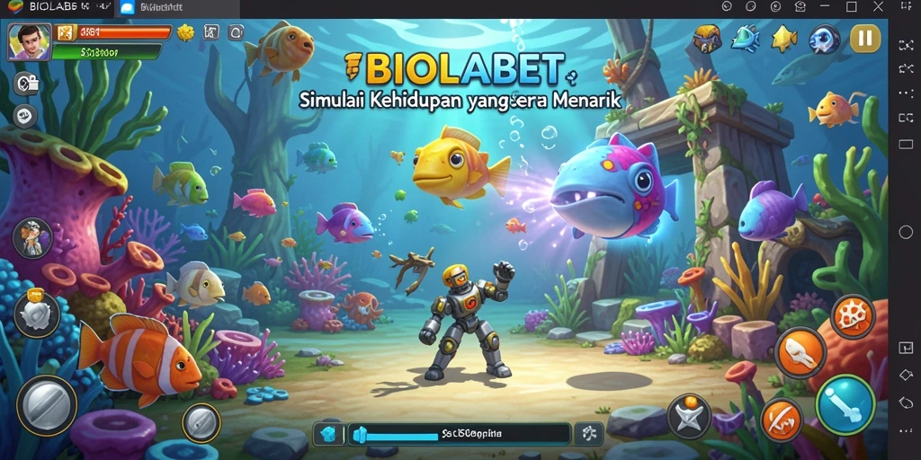 Screenshot <strong>BIOLABET</strong> menampilkan gameplay simulasi yang menarik dan mendetail.