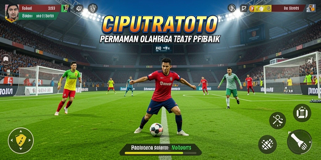 Tampilan gameplay seru di <strong>CIPUTRATOTO</strong> menunjukkan aksi olahraga yang mendebarkan.