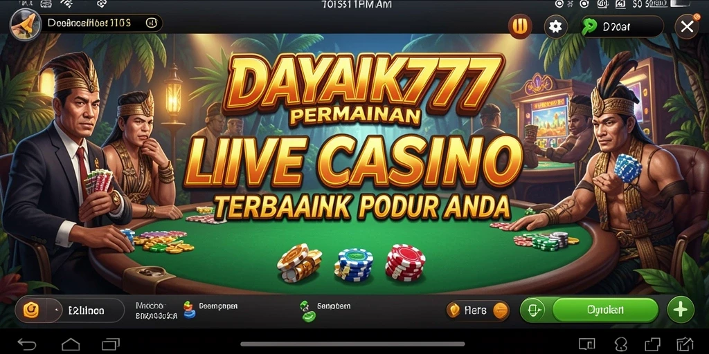 Tampilan gameplay Live Casino yang menarik dan interaktif.