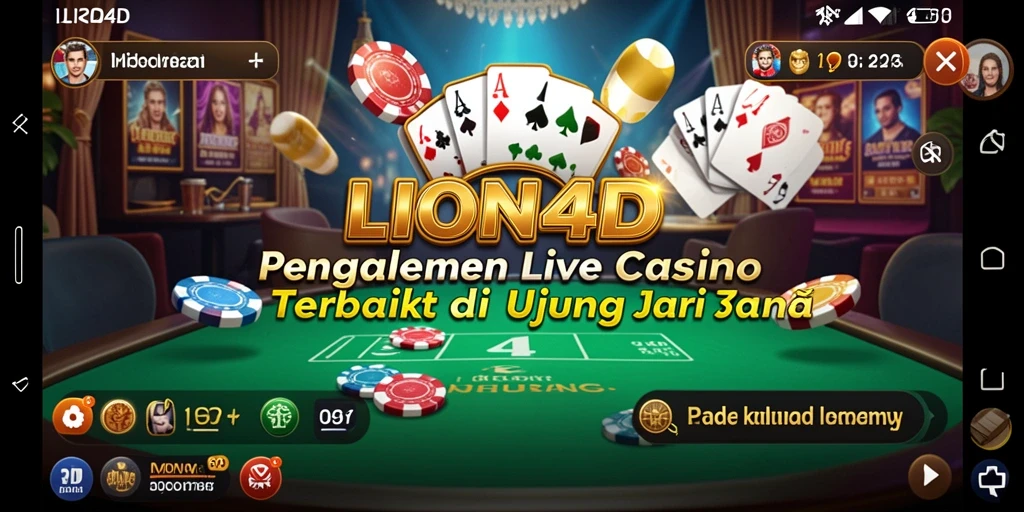 Gameplay seru dengan dealer langsung di LION4D.