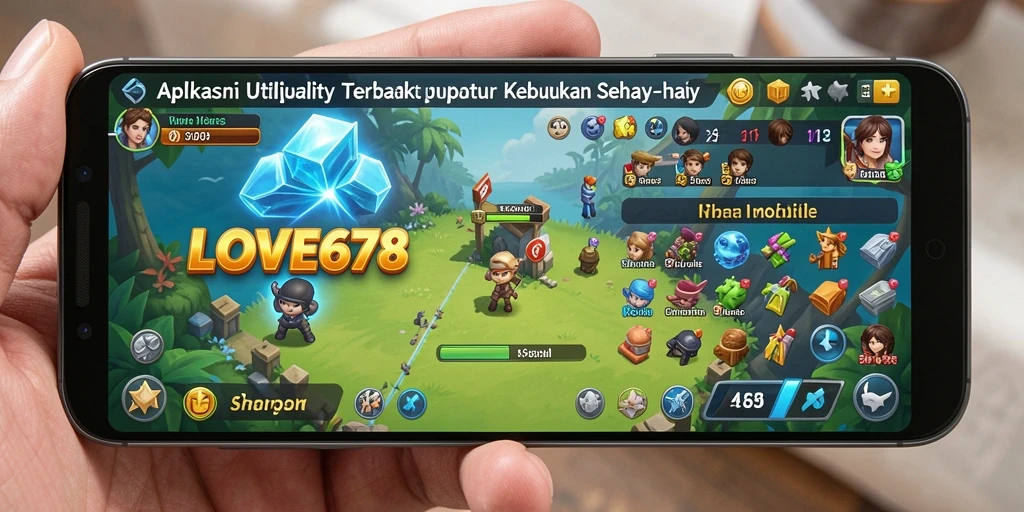 Tampilan utama aplikasi LOVE678 yang sederhana dan fungsional.
