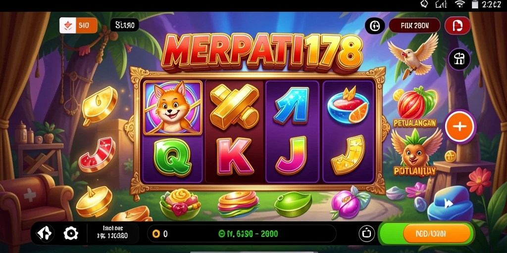 Screenshot gameplay mengasyikkan dari MERPATI178 yang menampilkan slot.