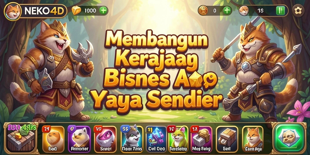 Tampilan gameplay NEKO4D yang menarik dan penuh warna.