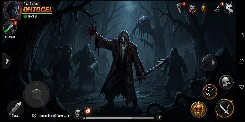 Tampilan gameplay menyeramkan di dunia gelap OHTOGEL.