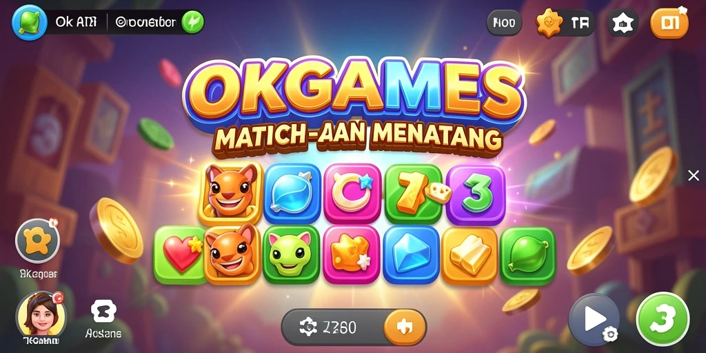 Menampilkan gameplay seru dan tantangan dalam permainan Match-3.