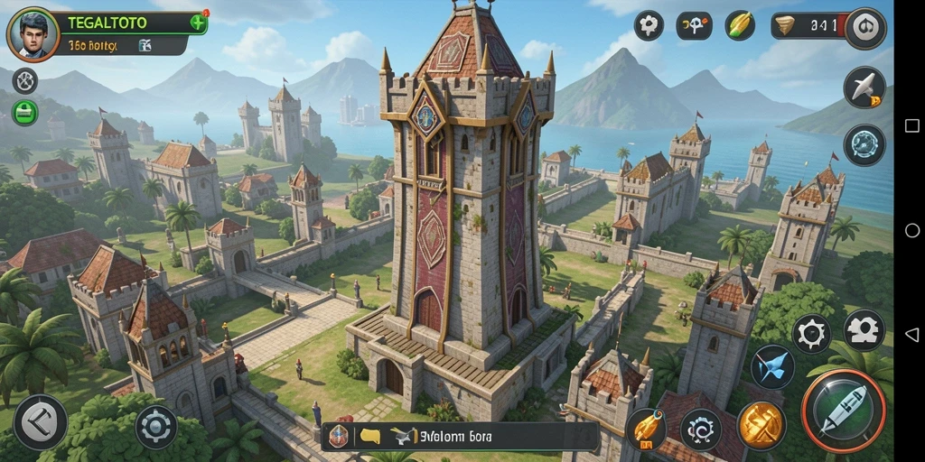 Tampilan gameplay TEGALTOTO yang seru di Tower Defense.