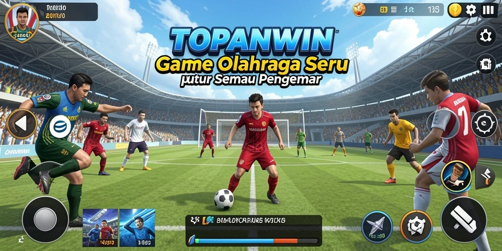 Tampilan gameplay seru dari TOPANWIN dengan aksi olahraga yang mendebarkan.