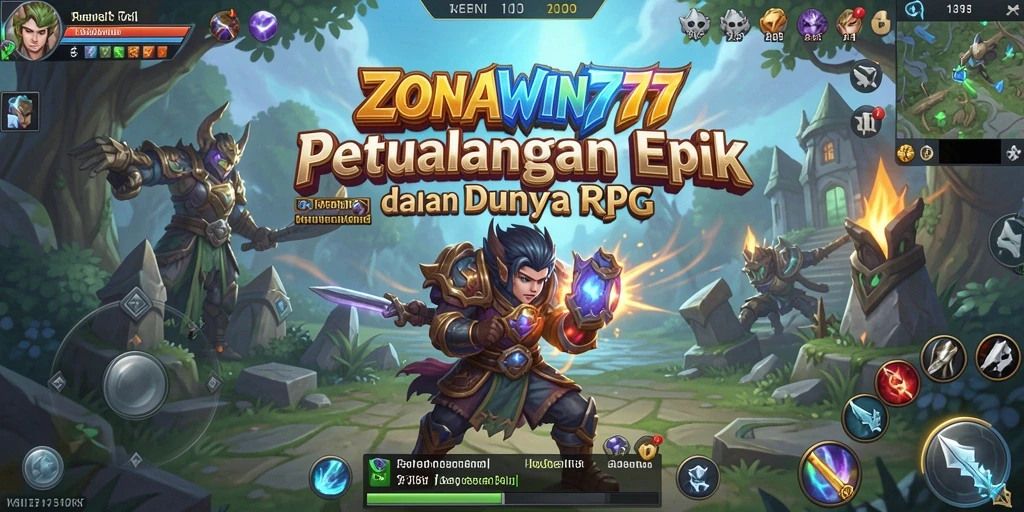 Tampilan gameplay menarik di dunia RPG ZONAWIN777.